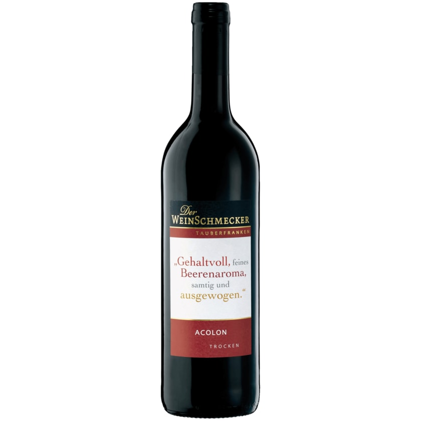 Der Weinschmecker Rotwein Acolon trocken 0,75l